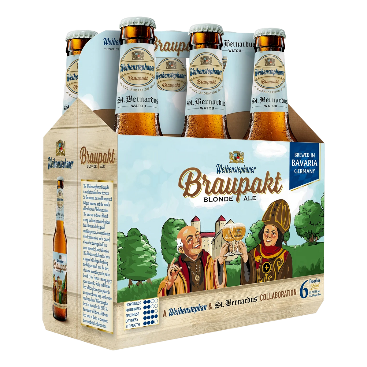 Weihenstephaner Braupakt Blonde Ale 330ml Bottle 6 Pack