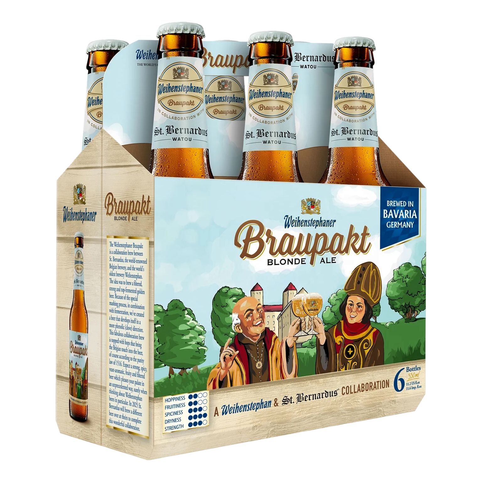 Weihenstephaner Braupakt Blonde Ale 330ml Bottle 6 Pack