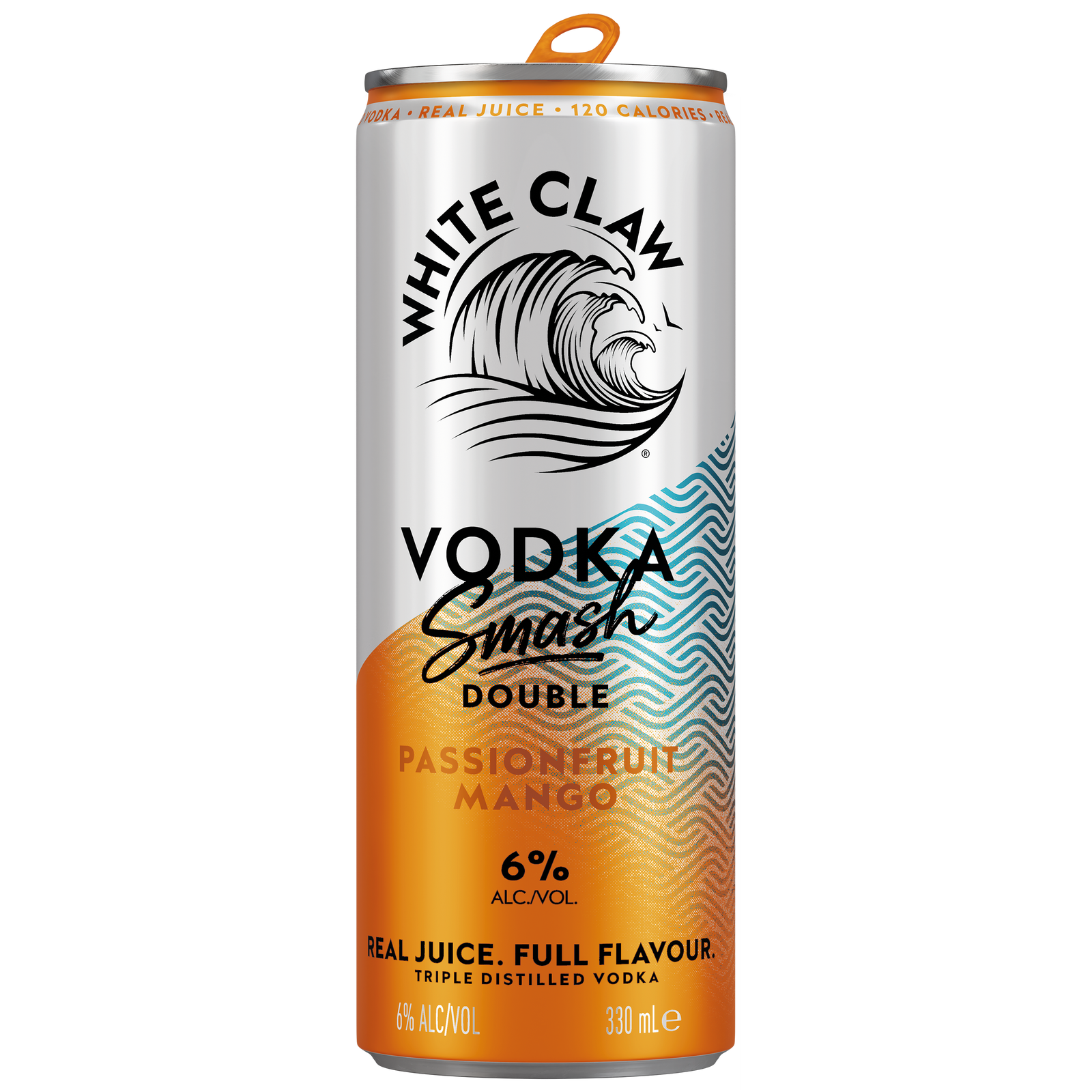 White Claw Smash Double Passionfruit Mango Vodka 6% 330ml Can Single - Camperdown Cellars