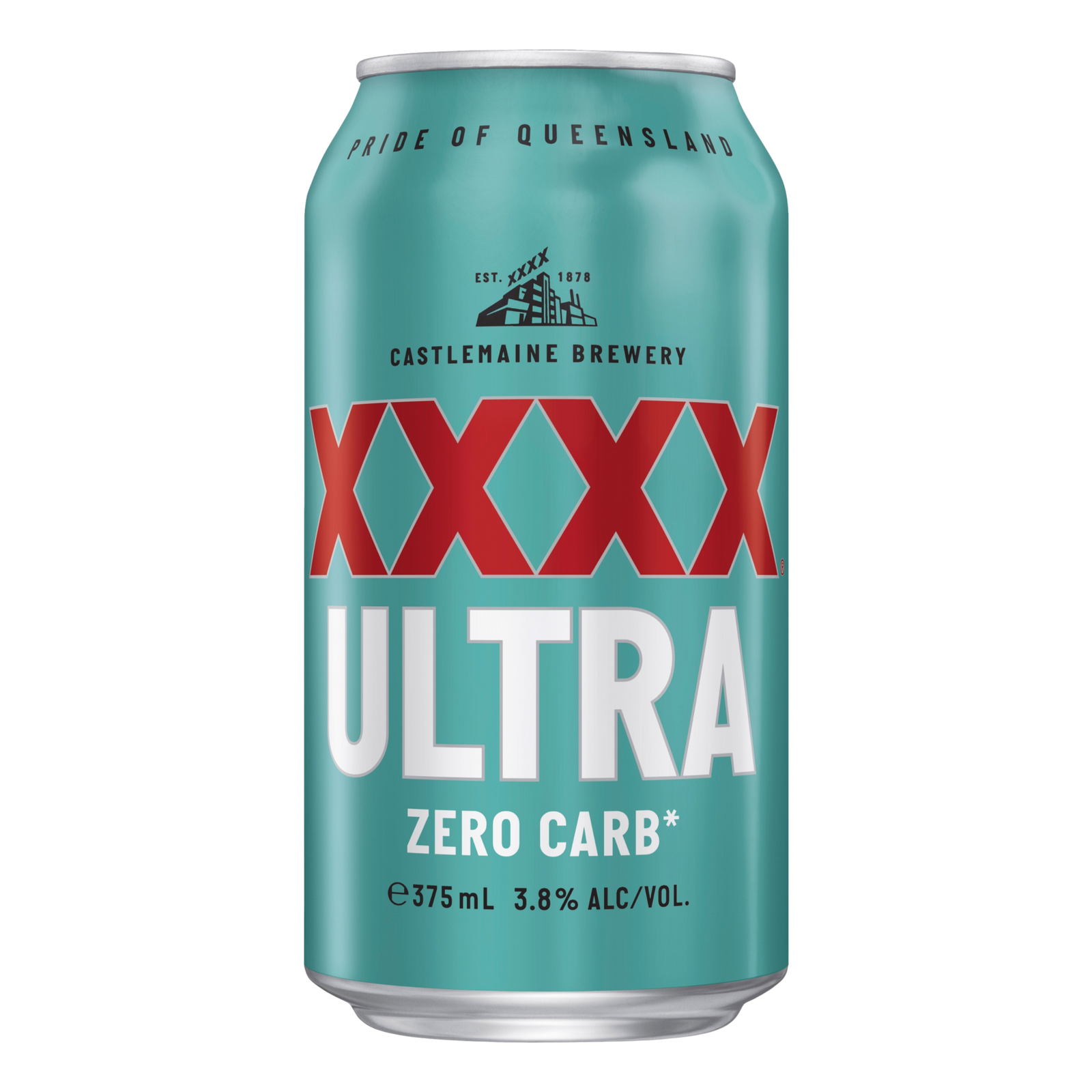 XXXX Ultra ZERO CARB Lager 3.8% 375ml Can Single