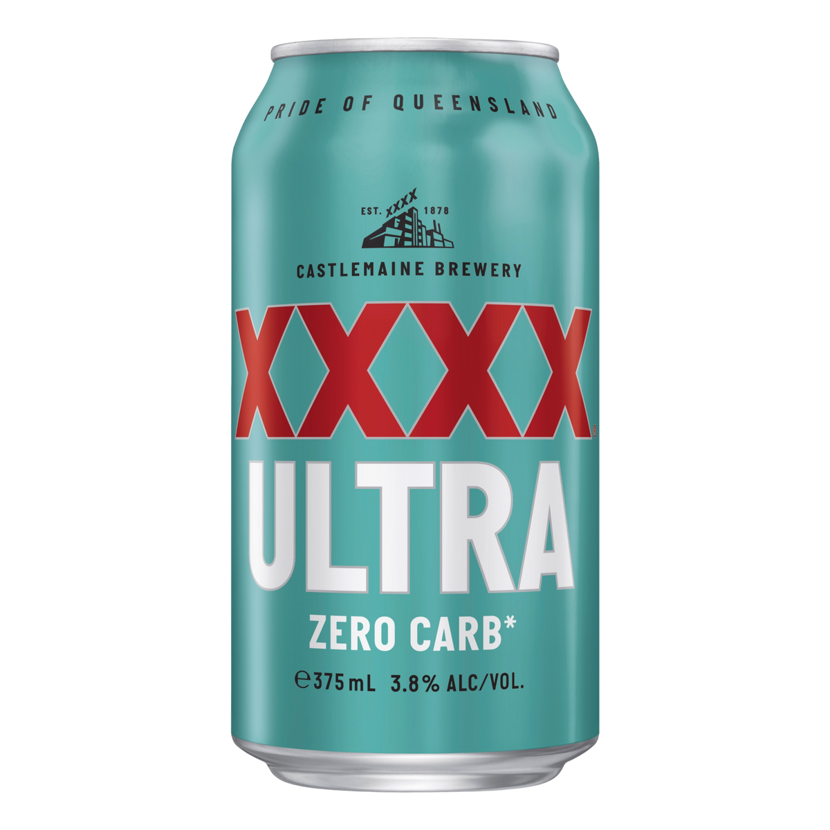 XXXX Ultra ZERO CARB Lager 3.8% 375ml Can Case of 24