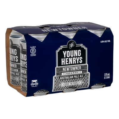 Young Henrys Newtowner Pale Ale 375ml Can 6 Pack + Fireball 200 ml - BUNDLE