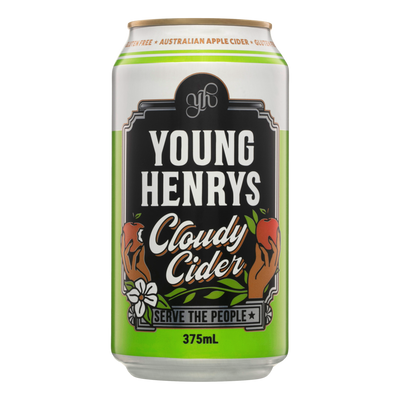 Young Henrys Cloudy Cider 375ml Can Case of 24