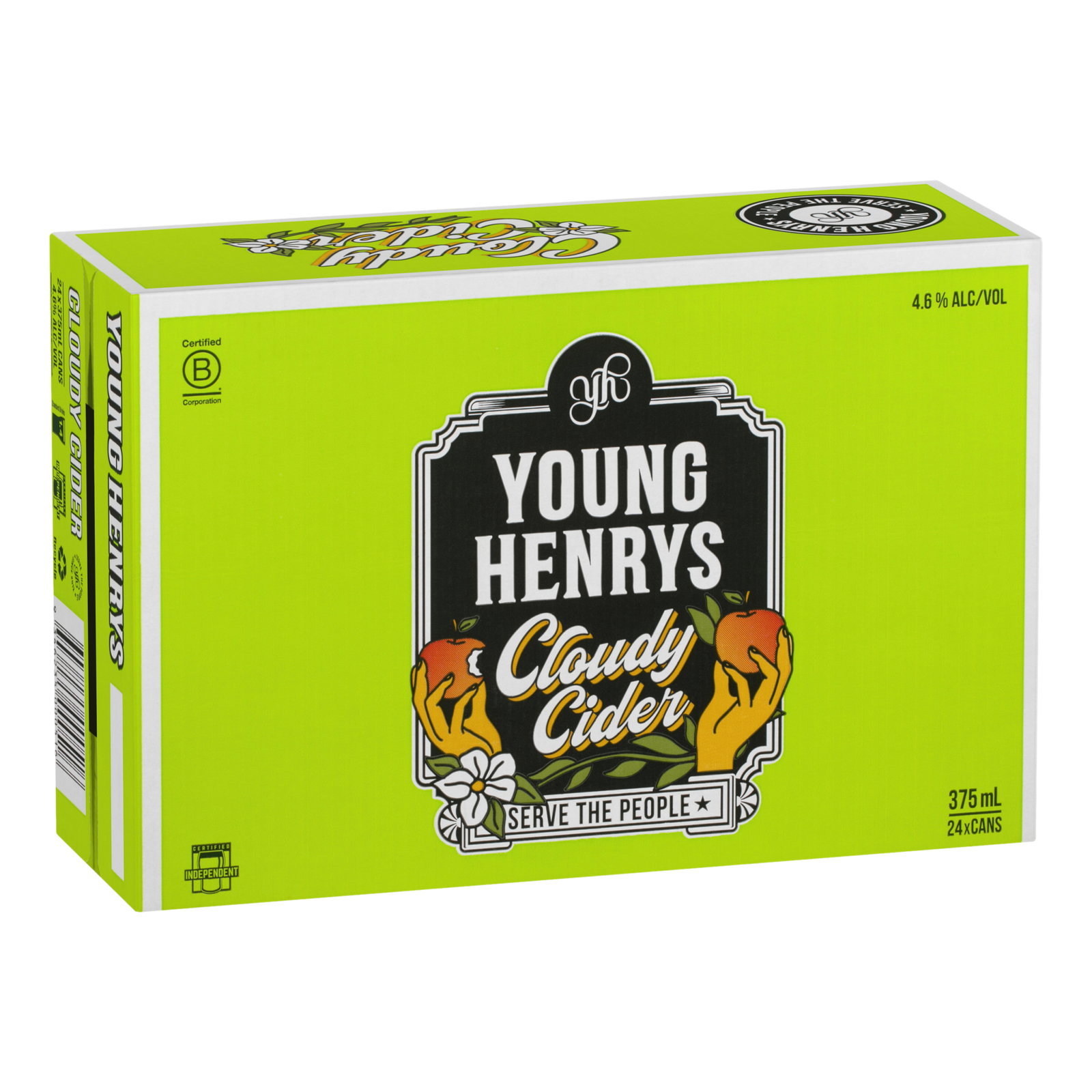 Young Henrys Cloudy Cider 375ml Can Case of 24