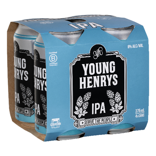 Young Henrys IPA 375ml Can 4 Pack