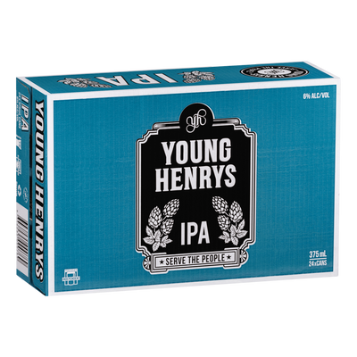 Young Henrys IPA 375ml Can Case of 24