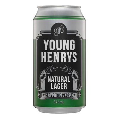 Young Henrys Natural Lager 375ml Can 6 Pack