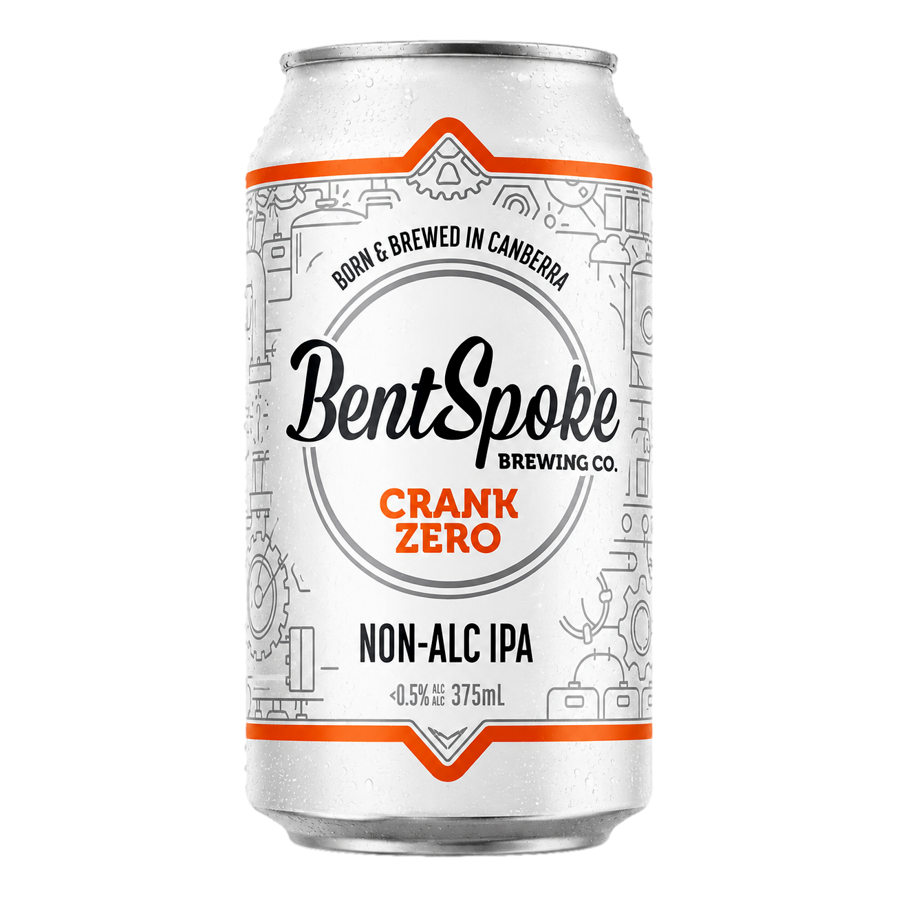 BentSpoke  Crank Zero Non Alcoholic IPA 375ml Can Single