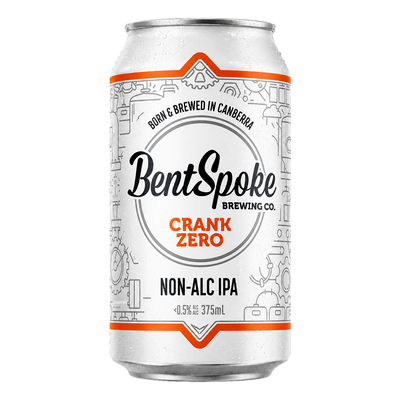 BentSpoke Crank Zero Non Alcoholic IPA 375ml Can  4 Pack