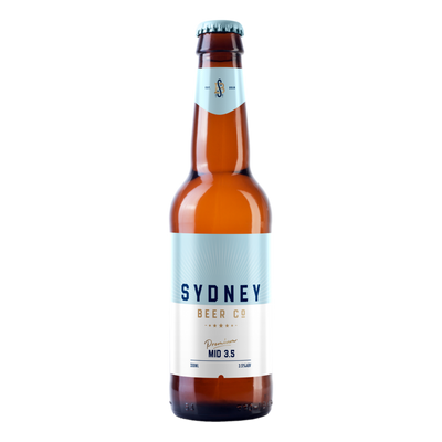 Sydney Beer Co. Mid-Strength Lager 3.5% 330ml Bottle 6 Pack