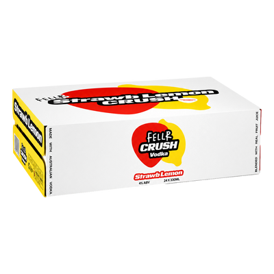 FELLR CRUSH Vodka Strawberry Lemon 4% 330ml Can Case of 24