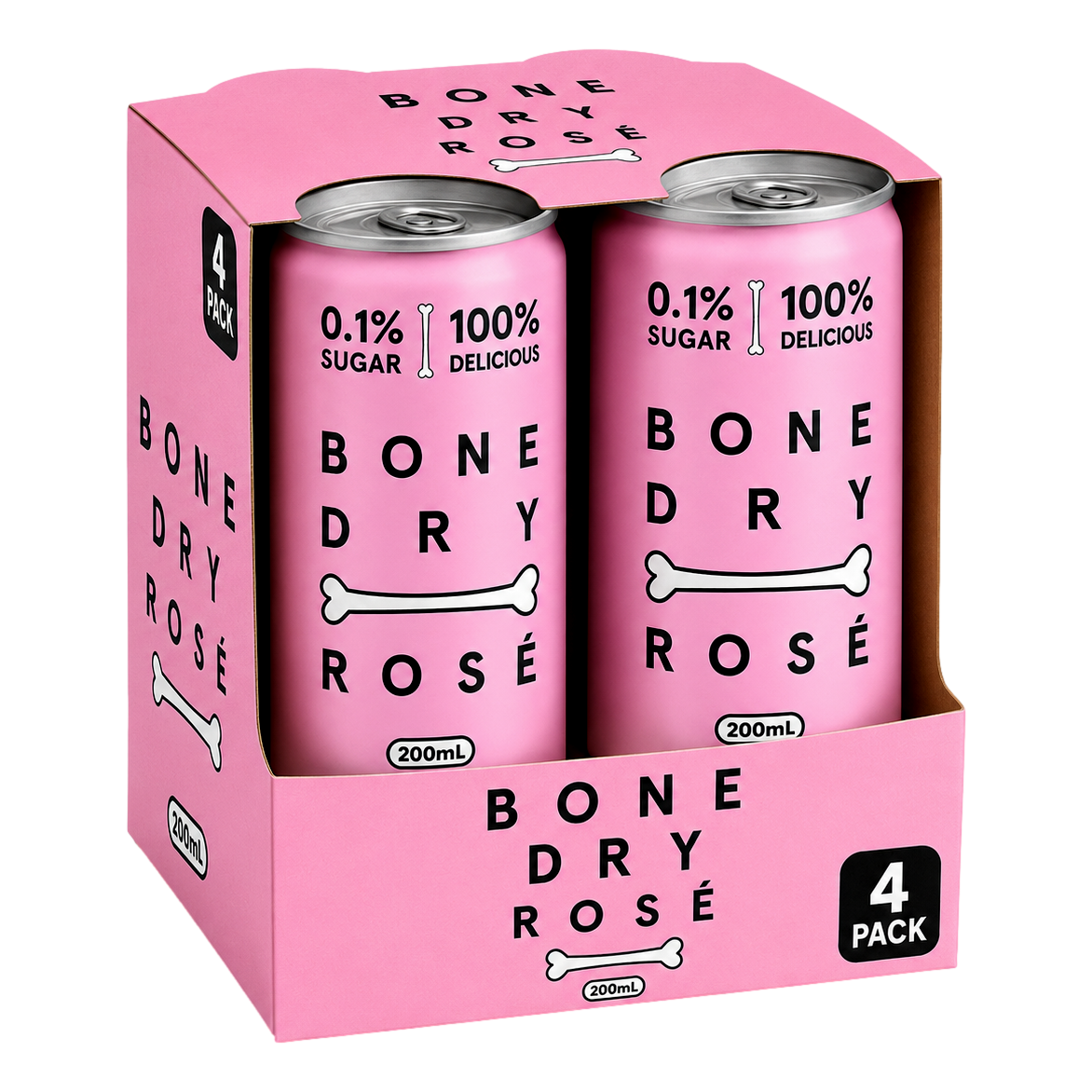Bone Dry Rose Can 200ml 4 pack