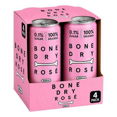 Bone Dry Rose Can 200ml 4 pack