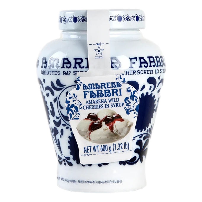 Fabbri Amarena Cocktail Cherries in Syrup - Opaline Jar 600g