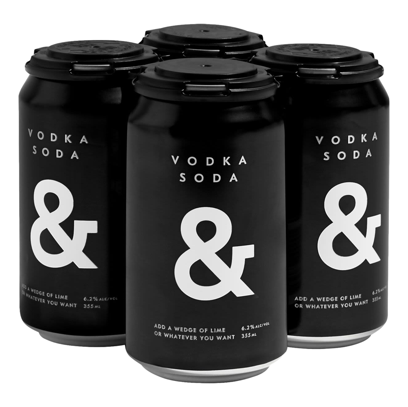 Ampersand Vodka & Soda 6 330ml Can 4 Pack Camperdown Cellars