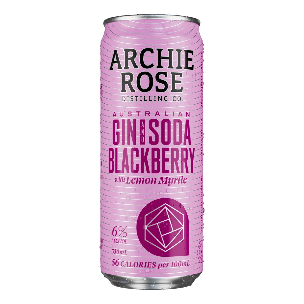 Archie Rose Gin & Blackberry Soda 330ml Can Single