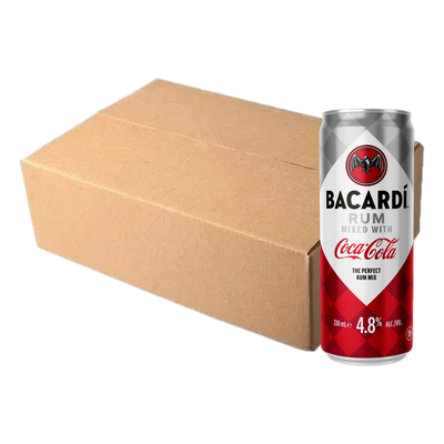Bacardi Superior Rum & Coca-Cola 330ml Can Case of 24