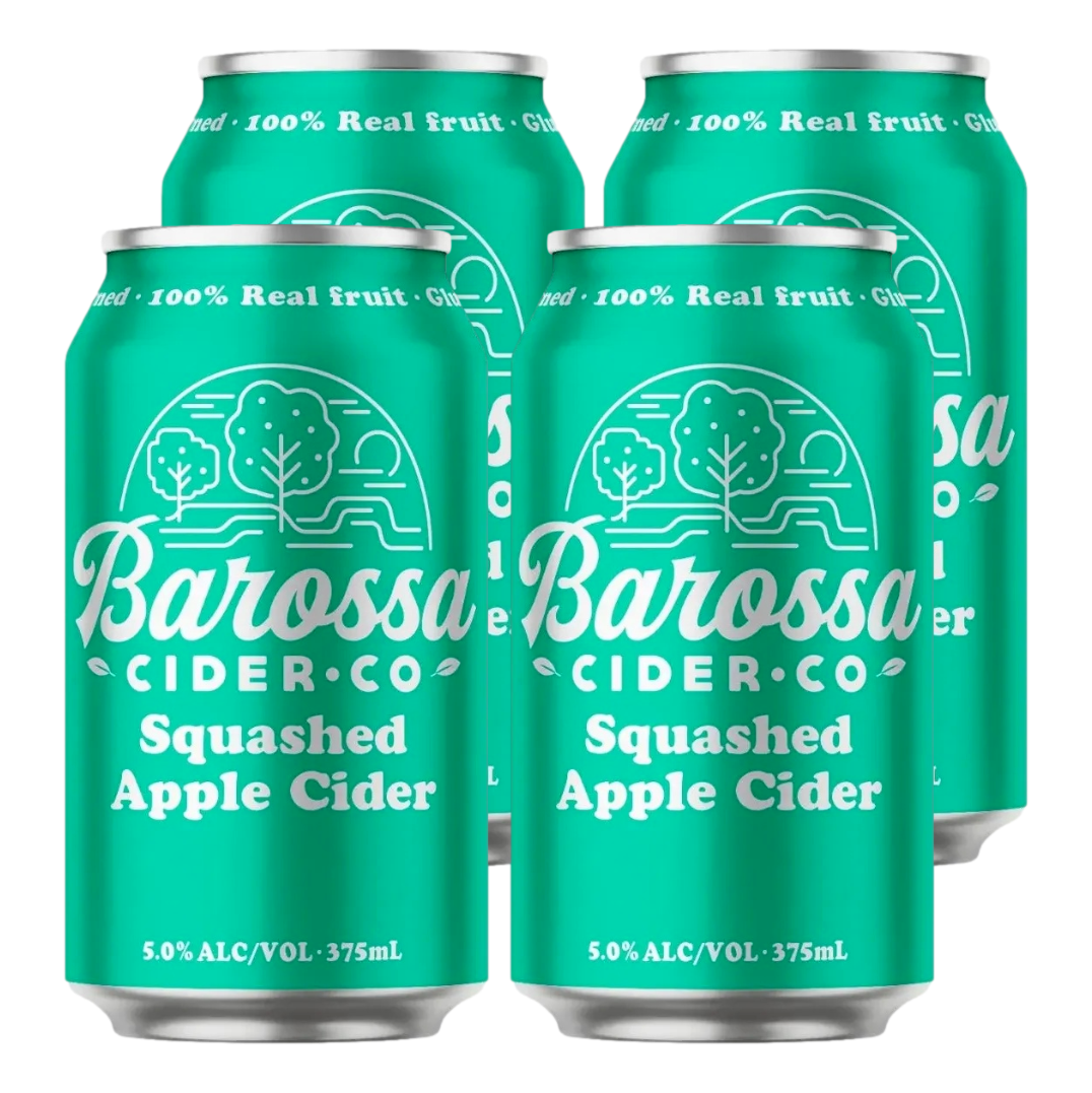 Barossa Cider Co. Squashed Apple Cider 375ml Can 4 Pack