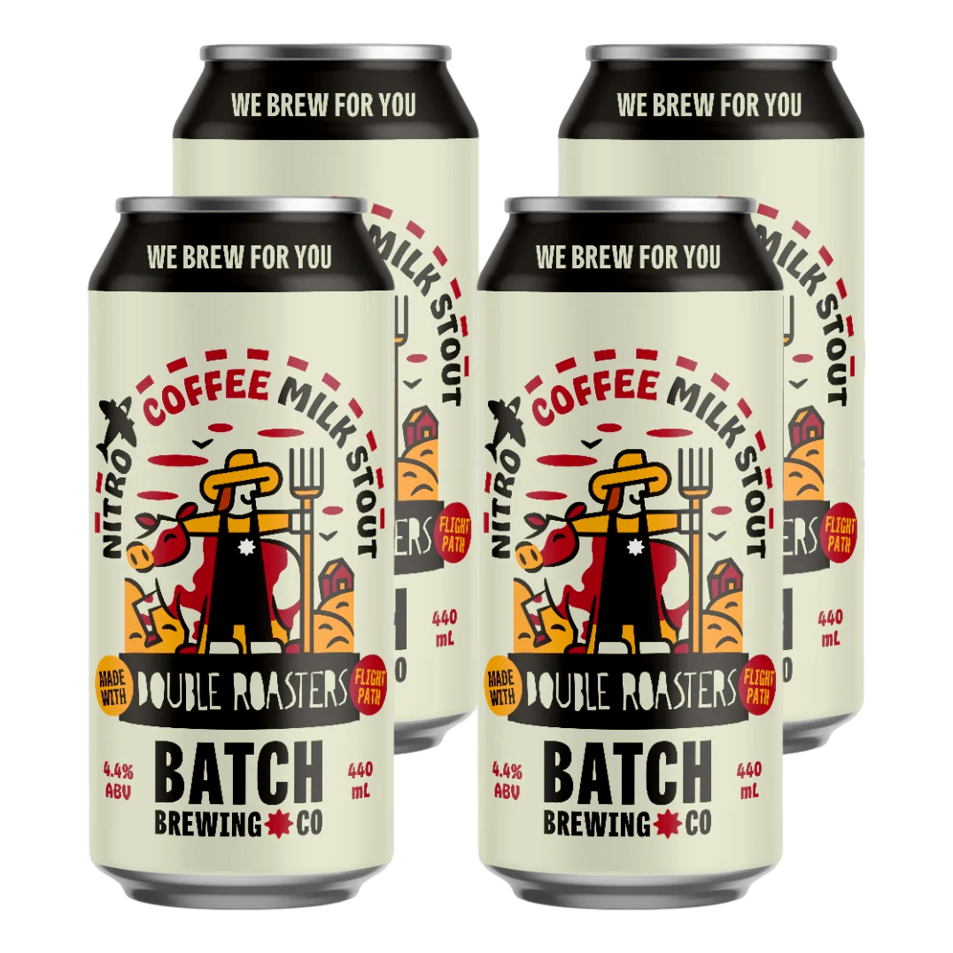 Batch Brewing Double Roasters Coffee Milk Stout 440ml Can 4 Pack