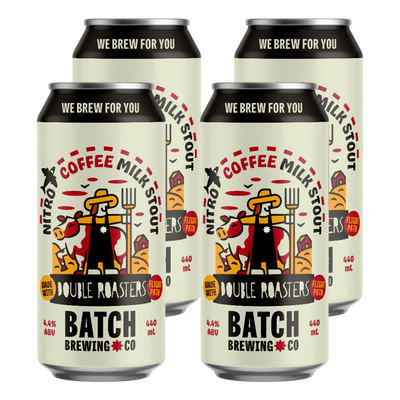 Batch Brewing Double Roasters Coffee Milk Stout 440ml Can 4 Pack