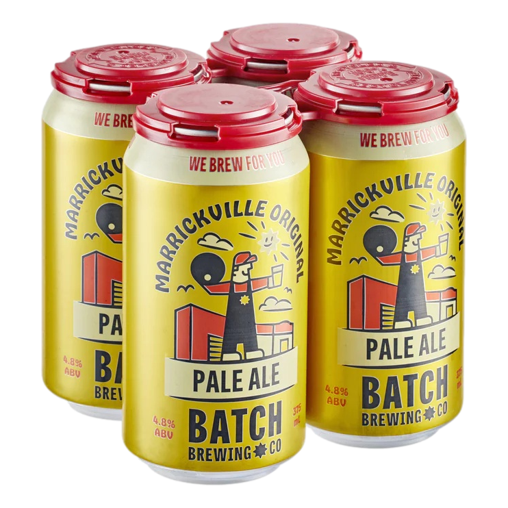 Batch Brewing Marrickville Original Pale Ale 375ml Can 4 Pack