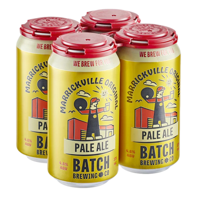 Batch Brewing Marrickville Original Pale Ale 375ml Can 4 Pack