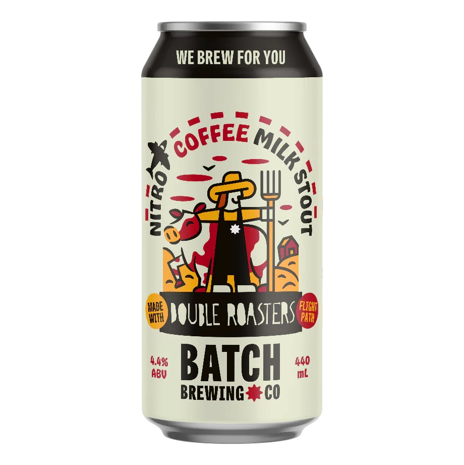 Batch Brewing Double Roasters Coffee Milk Stout 440ml Can 4 Pack