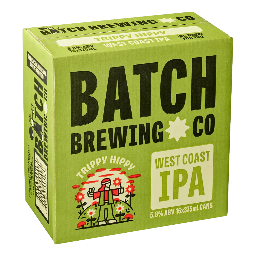 Batch Brewing Trippy Hippy West Coast IPA 375ml Can Case of 16