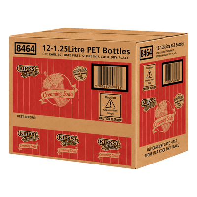 Kirks Creaming Soda 1.25L Bottle Case of 12