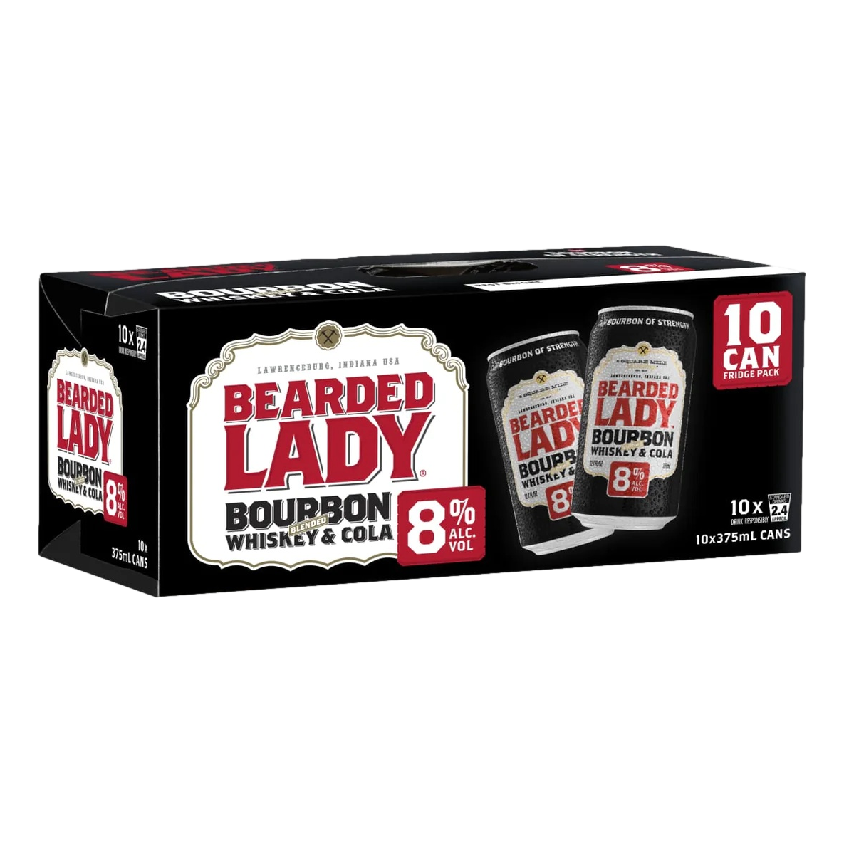 Bearded Lady & Cola 8% 375ml Can 10 Pack