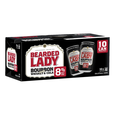 Bearded Lady & Cola 8% 375ml Can 10 Pack