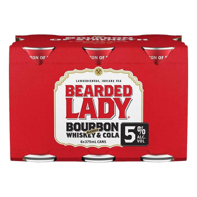 Bearded Lady & Cola 5% 375ml Can 6 Pack