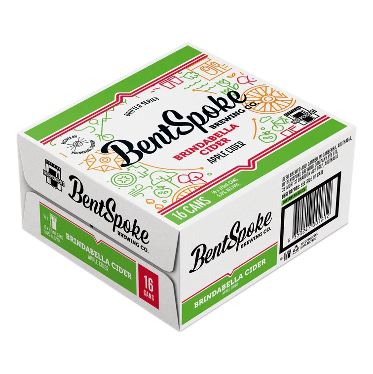 BentSpoke Brindabella Apple Cider 375ml Can Case of 16 - Camperdown Cellars