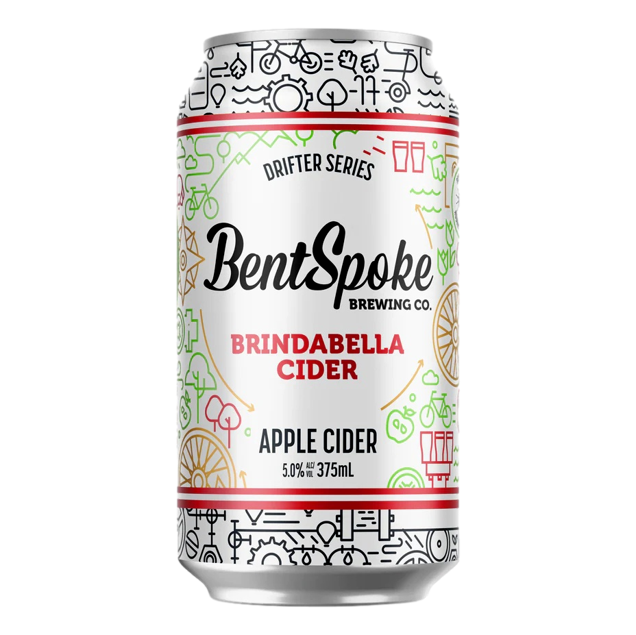 BentSpoke Brindabella Apple Cider 375ml Can Case of 16 - Camperdown Cellars