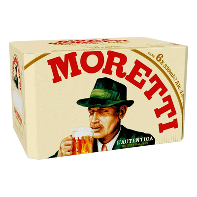 Birra Moretti Premium Lager 330ml Bottle Case of 24