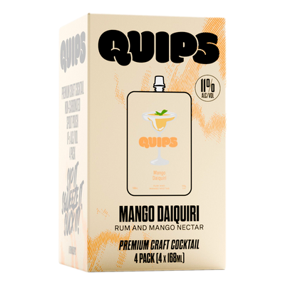 Quips Mango Daiquiri Cocktail Pouch 168ml 4 Pack