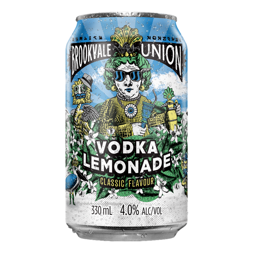 Brookvale Union Vodka Lemonade 330ml Can Single