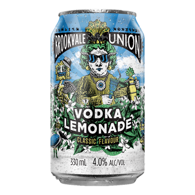 Brookvale Union Vodka Lemonade 330ml Can Case of 24