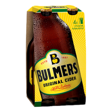 Bulmers Original Cider 330ml Bottle 4 Pack