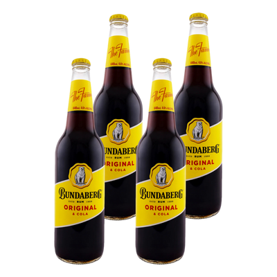 Bundaberg Original UP Rum & Cola 640ml Bottle 4 Pack - Camperdown Cellars