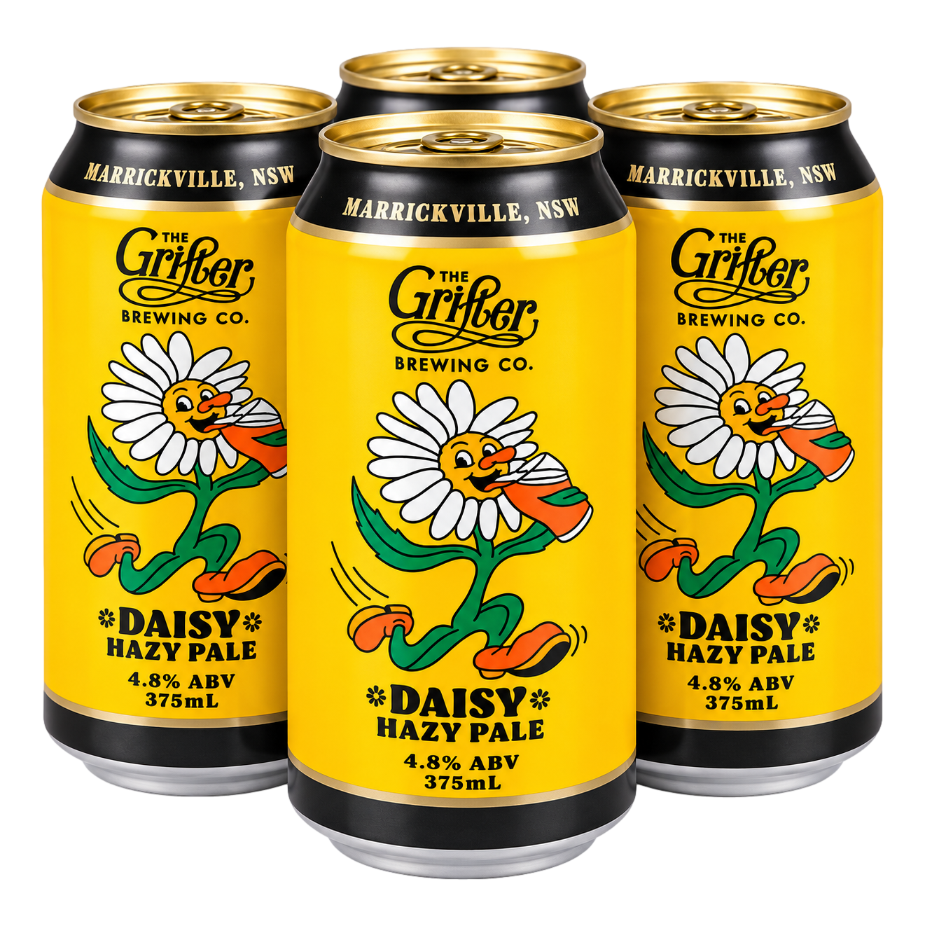 Grifter Daisy Hazy Pale 375ml Can 4 Pack
