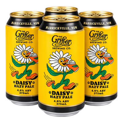 Grifter Daisy Hazy Pale 375ml Can 4 Pack