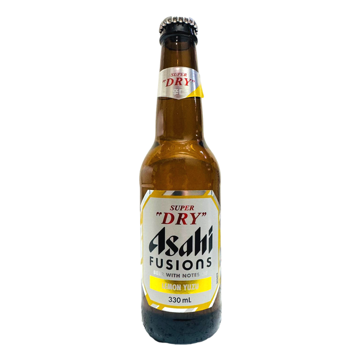 Asahi Super Dry FUSIONS Lager Lemon Yuzu 330ml Bottle Case of 24