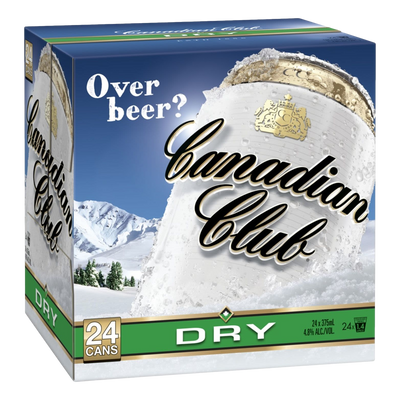 Canadian Club Whisky & Dry 375ml Can Case of 24