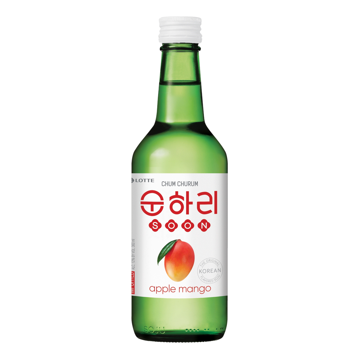 Lotte Chum Churum Apple Mango Soju 360ml Bottle 4 Pack