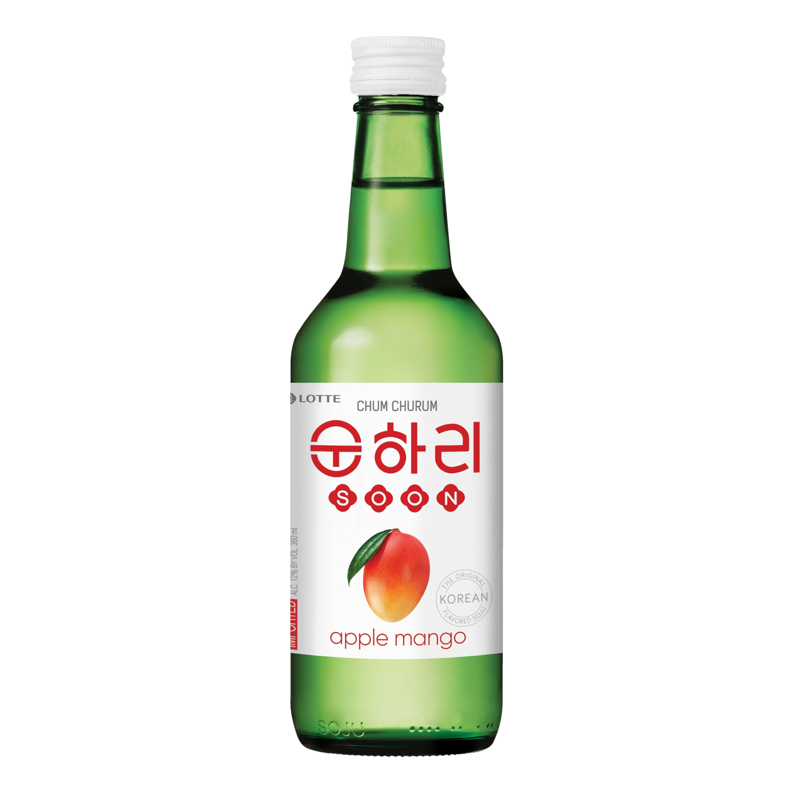 Lotte Chum Churum Apple Mango Soju 360ml Bottle Single