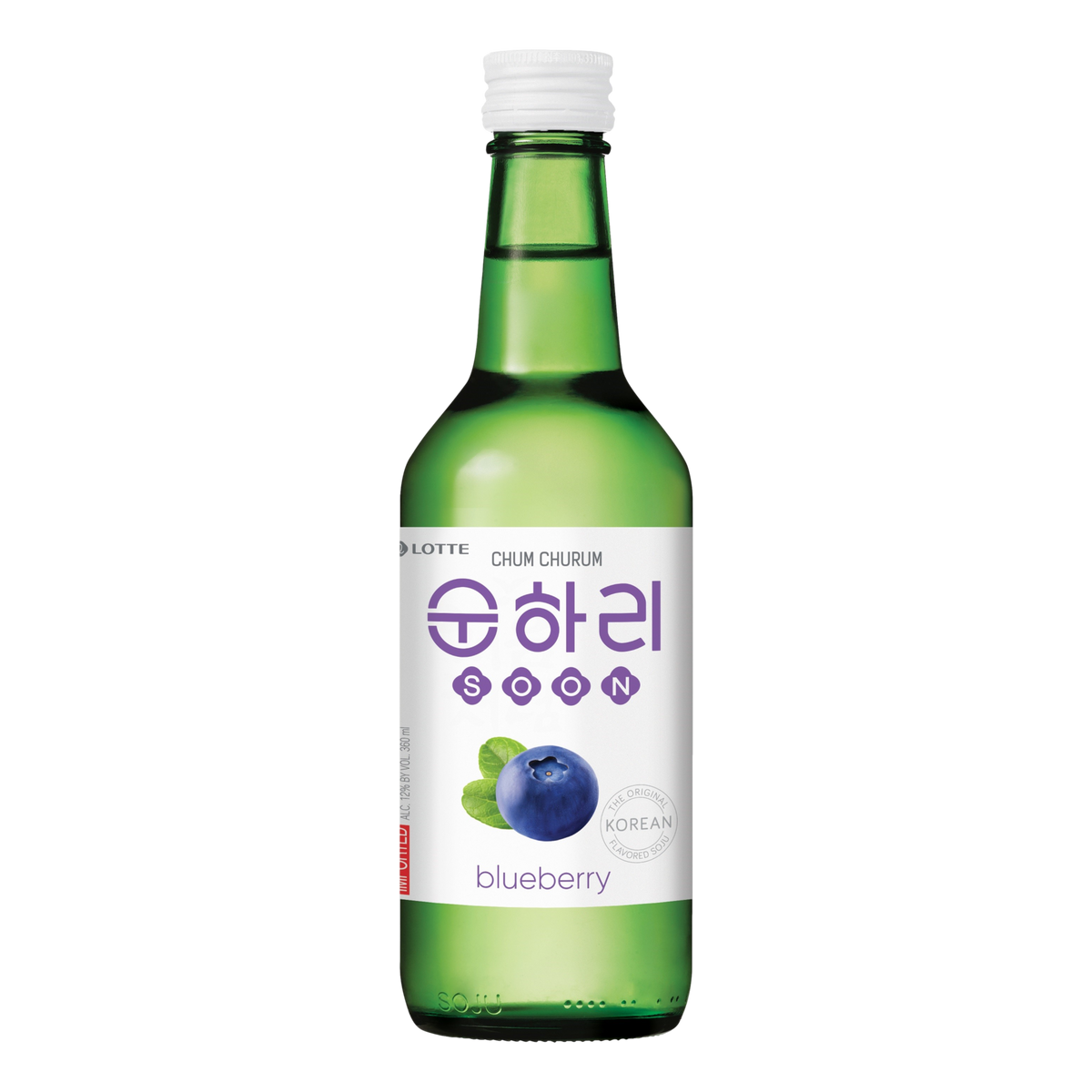 Lotte Chum Churum Blueberry Soju 360ml Bottle 4 Pack