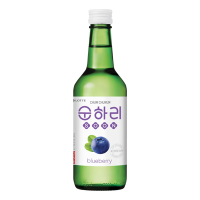 Lotte Chum Churum Blueberry Soju 360ml Bottle 4 Pack