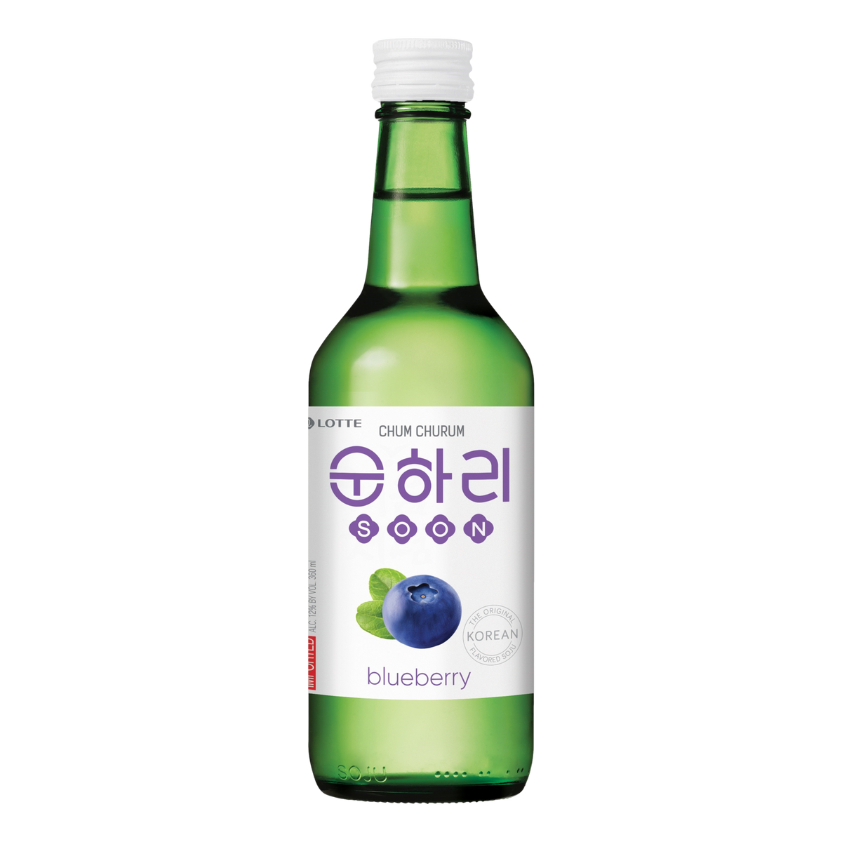 Lotte Chum Churum Blueberry Soju 360ml Bottle Single - Camperdown Cellars