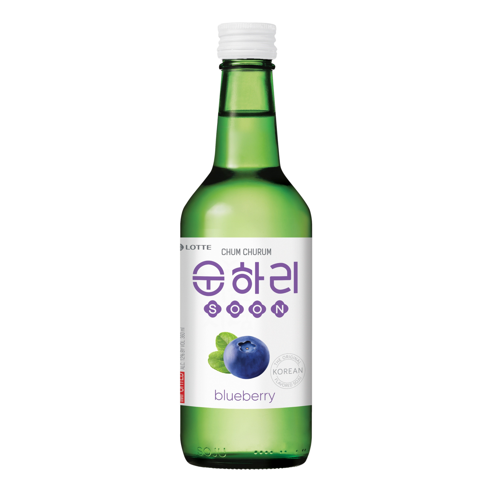 Lotte Chum Churum Blueberry Soju 360ml Bottle Single - Camperdown Cellars